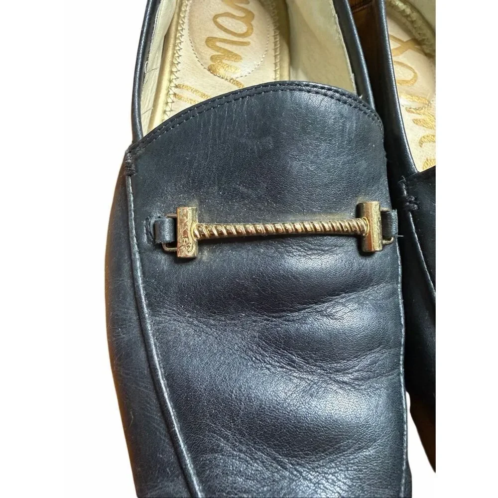 Sam Edelman Black Leather Lior Loafer 8.5